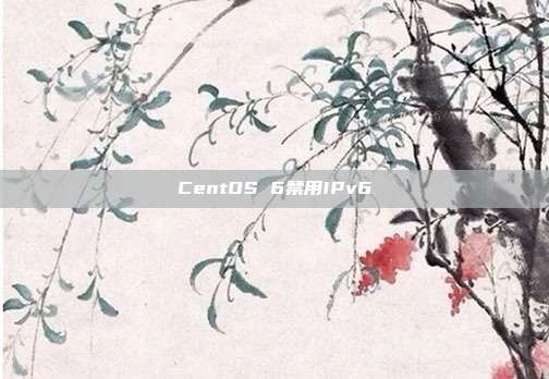 CentOS 6禁用IPv6