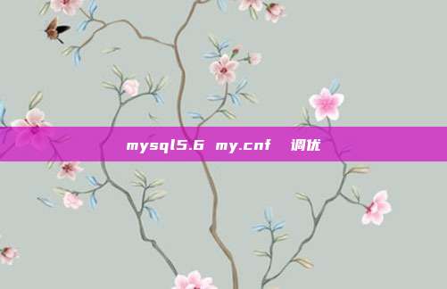 mysql5.6 my.cnf  调优